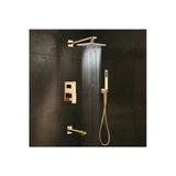 Banyo Bataryası Duş Seti Ankastre Gold Altın Dore 30X30 Tepe Duş Yeni Ürün 5 Yıl Garantili