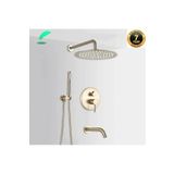Banyo Bataryası Duş Seti Ankastre Mat Gold Yeni Ürün 3 Yollu Model Sıva Altı Dahil 7 Yıl Garantili