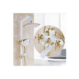 BANYO BATARYASI DUŞ SETİ BEYAZ/GOLD İTHAL ÖZEL ÜRETİM 5 YIL GARANTİLİ