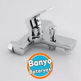 Banyo Bataryası Duvar Tipli Lavabo Mutfak Duş Musluğu Mix Batarya Sıcak Soğuk Çift Su Girişli