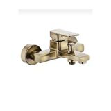 Banyo Bataryası Mat Altın Banyo Musluğu Kare Modern Tasarım Fırçalanmış Gold