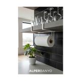 Banyo Beyaz Modern Dolap Kapağı ve Raf Altı Kağıt Havluluk Mutfak Organizeri | Delmeden, Kolay Montaj - Ahşap
