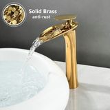 Banyo Çanak Lavabo Bataryası Altın Dore Gold Renk Yeni Şelale Model 7 Yıl Garantili Ithal
