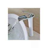Banyo Çanak Lavabo Bataryası Beyaz Krom Renk Şelale 5 Yıl Garantili