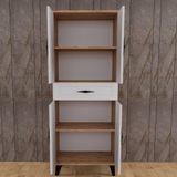 Banyo Dolabı 110 Cam-Beyaz