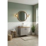 Banyo Dolabı-Asma 2 Kapaklı-Lavabosuz-Ahşap-Mat Vizon-Mdf 60 Cm-Aynalı - Vizon - Kayın