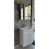 Banyo Dolabı Aynalı Cnc İşlemeli Membran Kapaklı 55 Cm Beyaz