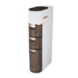 Banyo dolabı, dar ve ince, çekmeceli ve tekerlekler, küçük alanlar için mobil plastik organizatör, banyo ve evde verimli depolama çözümleri için ideal.
