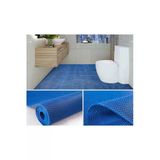 Banyo Duş Havuz Zincir Mat Paspas Kaydırmaz Pvc Paspas / Mavi / Ebat: 90 Cm X 1 Mt