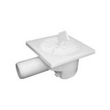 Banyo Gider Borusu ,10X10 Plastik Yer Süzgeci Ø50 Yandan Çıkışlı