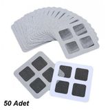 Banyo Gider Süzgeci Sineklik Tamir Kiti 50 Adet 10x10 cm | Yapışkanlı Yama, Kıl ve Kir Tutar, Kolay Uygulama, Duş Gideri Uyumlu, Çok Amaçlı Kullanım