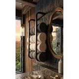 Banyo Havlu Rafı, Metal Büyük Havluluk, Vidalı Duvar Tipi Banyo Düzenleyici