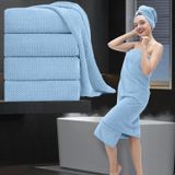 Banyo Havlusu Seti 4 Parça Büyük Boy Banyo Çarşafı 35 x 70 inç Ekstra Büyük Banyo Havlusu Yumuşak Kabarık Mikrofiber Havlu Seti Banyo Otel için Yüksek Emici Hızlı Kuruyan Banyo Havlusu, 600 GSM Lüks