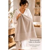 Banyo Havlusu%100 Pamuk 90x150 cm Linea Collection 650 Gr (Bej)