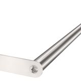 Banyo için Havlu Çubuğu, MKO Fırçalı Nikel Havlu Çubuğu, Banyo Duvarına Monte Edilmiş, Paslanmaz Çelik Ağır İş, 50 cm Tekli Banyo Havlusu Tutacağı