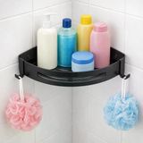 Banyo Köşe Rafı 304 Paslanmaz Çelik Şampuanlık 23X23 Cm Kbk100 (Mat Siyah)