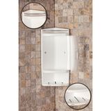 Banyo Köşe Rafı Kapaklı
