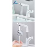 Banyo Lavabo Bataryası Asansörlü Yeni Sistem Beyaz Spiralli ve Fiskiyeli 7 Yıl Garantili Ithal