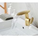 Banyo Lavabo Bataryası Şelale Tasarım Mat Gold Renk Yeni
