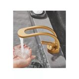 Banyo Lavabo Bataryası Şelale Tasarım Yeni Mat Gold 5 Yıl Garantili Ithal