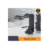 Banyo Lavabo Bataryası Yeni Kalp Model Şelale Mat Siyah Renk 7 Yıl Garantili İthal