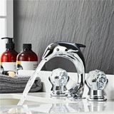 Banyo Lavabo Küvet Jakuzi Bataryası Ankastre Krom Renk Taşlı Kuğu Model Şelale 7 Yıl Garantili