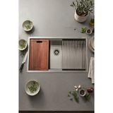 Banyo Master Özel Tasarım Paslanmaz Çelik Evye Seti 68 x 48 cm Tezgah Üstü Mutfak Evyesi Tam Set