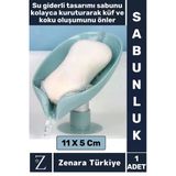 Banyo Mutfak Lavabo Sabun Sünger Montajsız Su Giderli Küflenme Kuruma Koku Önleyen Vantuzlu Sabunluk
