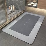 Banyo Paspası-Süper Emici-Kaymaz Tabanlı Banyo Ve Abdest Paspası-Kare GRİ 50 * 70