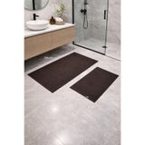 Banyo Paspası Urban Line Acı Kahve Set 2'li Kahverengi 90 x 60