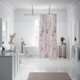 Banyo Perdesi 1X120X200 Tek Kanat Duş Perdesi Halka Hediyeli 2110