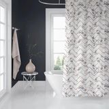 Banyo Perdesi 1X120X200 Tek Kanat Duş Perdesi Halka Hediyeli 5705