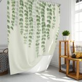 Banyo Perdesi 1x180x200 Tek Kanat Duş Perdesi Halka Hediyeli Duşakabin Perdesi Ivy