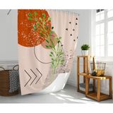 Banyo Perdesi 1x180x200 Tek Kanat Duş Perdesi Halka Hediyeli Duşakabin Perdesi Ruscus