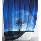 Banyo Perdesi 1x180x200 Tek Kanat Duş Perdesi Halka Hediyeli Duşakabin Perdesi Supermoon