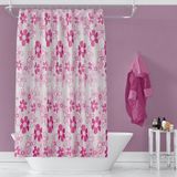 Banyo Perdesi 2x100x200 Çift Kanat Duş Perdesi Halka Hediyeli Duşakabin Perdesi 2224