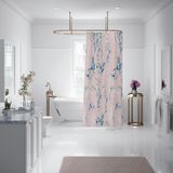 Banyo Perdesi 2x120x200 Çift Kanat Duş Perdesi Halka Hediyeli 2110