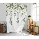 Banyo Perdesi 2X120X200 Çift Kanat Duş Perdesi Halka Hediyeli 7184