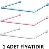 Banyo Perdesi Borusu Köşeli ( 1 Adet Fiyatıdır)