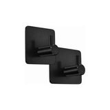 Banyo Premium Siyah 304 Paslanmaz Çelik Bornoz Askısı 2’li Set | Güçlü Yapışkan | 5 Yıl Garanti - 001-Beyaz - Option-1