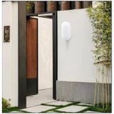 Banyo Tavan Lambası 20W Oval Balkon Tavan Lambası 6400K Beyaz Led Işık Teras Duvar Lambası (Beyaz)