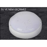 Banyo Tavan Lambası Artos 20w Yuvarlak Beyaz Balkon Lambası 6400k Beyaz Led Işık Teras Duvar Lambası