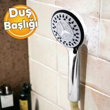 Banyo Telefon Aksesuar Tek Dus Basligi Klasik 4 Fonksiyonlu Su Fiskirtma El Fiskiye Fiskiye