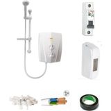 Banyo Tipi Elektrikli Şofben V1200 4 Mt Kablolu Tam Takım Set ( Montaj Hariç )