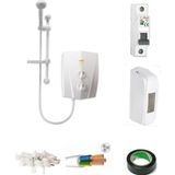 Banyo Tipi Elektrikli Şofben V1200 5 Mt Kablolu Tam Takım Set ( Montaj Hariç )