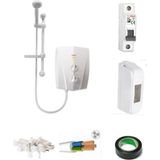 Banyo Tipi Elektrikli Şofben V1200 7 Mt Kablolu Tam Takım Set