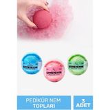 Banyo Topu, 3 Adet, 37G, Köpüren Nem Bombası, Manikür Pedikür Bombası