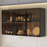 Banyo ve mutfak için masif ahşap saklama dolabı, duvara monte – 90 x 30 x 60 cm Balkon ve tuvalet için şık kapılı dolap, Yerden tasarruf sağlayan tasarım.