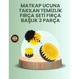 Banyo ve Mutfak Için Matkap Ucu Temizlik Fırçası 3 Lü Set - Lisinya
