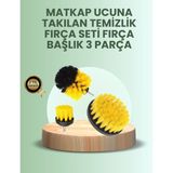 Banyo ve Mutfak İçin Matkap Ucu Temizlik Fırçası 3 lü Set